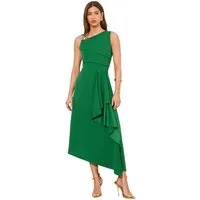 LIPSY Midikleid Lipsy Fit and Flare-Midikleid mit Rüschen, Regular (1-tlg)