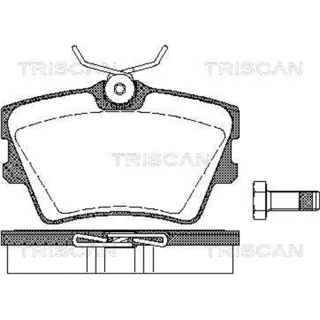 Triscan Bremsbel?ge hinten VW Transporter T4 811029014
