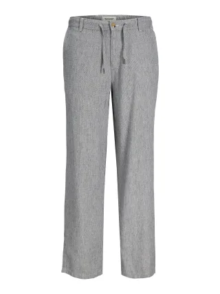 JACK&JONES - JPSTKARL MYKONOS LINEN BLEND CHINO Blue Indigo - Gr. - XL