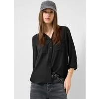 QS Langarmbluse Bluse Bluse mit Turn-up