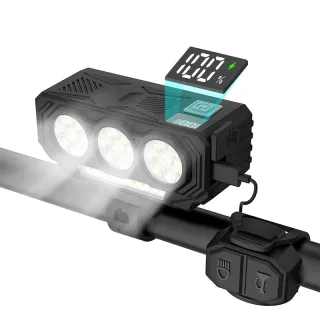 BIKIGHT 800LM Bicycle Headlight 120dB Horn Wired Control Cycling Front Light Type-C Charging Waterproof Bike Light for M