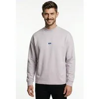 HUGO Blue Sweatshirt Nedro Rundhalsausschnitt, Regular Fit, Logo-Patch