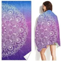 Bwecuy Strandtuch 70x150 cm-Mikrofaser Handtuch Groß-Schnelltrocknendes Handtuch, Mikrofaser, Sandfrei - Leichtes und Kompaktes