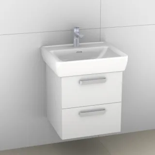 Artiqua 415 Waschtischunterschrank für Pro A 818951 Weiß Glanz, 415-WU2L-L26-7050-68 415-WU2L-L26-7050-68