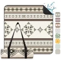 Picknickdecke Picknickdecke Wasserdicht Campingdecke 200x200 cm, Sekey, 3-Schicht mit PEVA Unterseite, für 4–6 Personen, für Strand & Camping