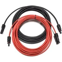 smartEC Solarkabel Verlängerungskabel 4 - 6mm² mit Stecker 2x 30m 6mm² Solarkabel, Außendurchmesser 5,2mm (3000 cm), Kabeltyp H1Z272-K IP68 Verlängerungskabel 5-30 Meter