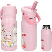 Depesche Trinkflasche DEPESCHE Princess Mimi Trinkflasche Edelstahl rosa 400ml