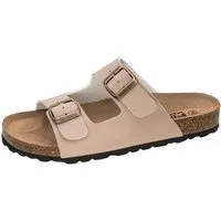 Fischer-Markenschuh Ella Pantolette aus Vegano, mit Fleecefutter, ergonomisch geformtes Lederfußbett
