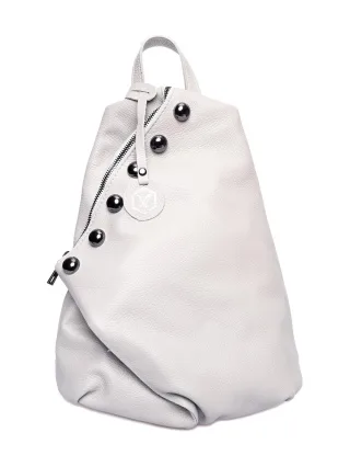 Luisa Vannini Grau Rindsledertasche