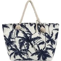 DonDon Strandtasche Shopper wasserabweisende Tasche (2-tlg), Große Strandtasche, mit Reißverschluss, inkl. kleinem Beutel