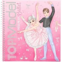Depesche Schmuckset TOPModel Ballet Stickerbuch mit 24 Seiten Ballerina Motive, 11 Stickerbogen zum Selbstgestalten