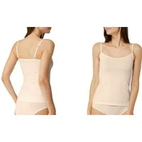 Rungassi Unterkleid 2er Set Damen Unterhemd Tank Top Achselhemd Damentop 711 Beige Größe: