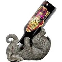 Figuren Shop GmbH Dekofigur Witziger Elefant als Flaschenhalter - Figur Deko Geschenk Afrika
