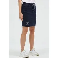 SOCCX Jeansrock mit Baumwolle