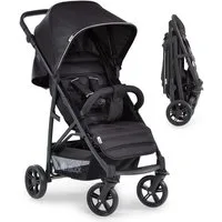 Hauck Kinder-Buggy Rapid 4 - Caviar Black, Sportwagen mit Liegefunktion höhenverstellbar klein faltbar bis 22 kg