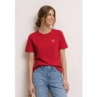 STREET ONE Kurzarmshirt Sommershirt mit Rundhals und Printdetail