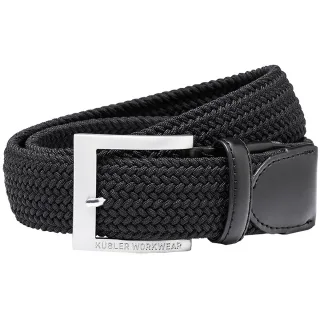 KÜBLER Stretchgürtel mit Dorn-Schließe schwarz 120/135cm - 8302 9319-99-80/95