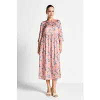 RICHROYAL Midikleid im Liberty-Blumenmuster