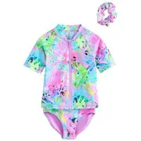 Next Badeanzug Sonnenschutz-Bikini und Haargummi, Set (4-St)