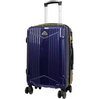 Warenhandel König Trolley Haimar, 4 Rollen, aufrecht rollbar, Hartschale, mit farbig abgesetztem Reißverschluss