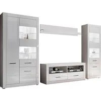 Home affaire Wohnwand BIANCO, (Set, 4-St)