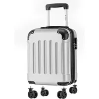 YONSLY Handgepäckkoffer Kabinenkoffer Reisekoffer Trolley mit abnehmbaren Rollrädern, 4 Rollen, ABS-Hartschale mit Zahlenschloss und ergonomischem Gummigriff