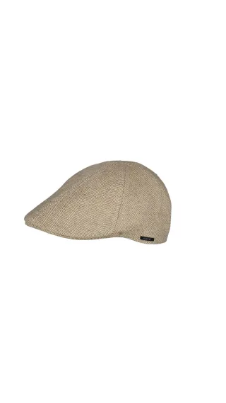Barts - Größenverstellbare flache Herrenmütze Beige - Gr. - L