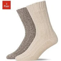 SNOCKS Norwegersocken Damen Herren Wintersocken (2-Paar) aus warmem Material