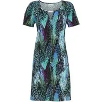 Ringella Sommerkleid Jerseykleid mit Abstraktdessin und Zierelement Leoprint
