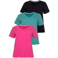 H.I.S T-Shirt Essential-Basics (3er-Pack) figurumspielender Schnitt, aus Baumwolle