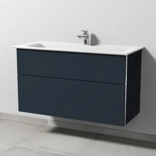 Sanipa 3way Waschtischunterbau zu Ideal Standard Connect Air Waschtisch mit 2 Auszügen, Marine-Matt BP6431R