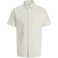 Jack & Jones PlusSize Kurzarmhemd JJEBREEZE LINEN BLEND SHIRT S/S SN PLS mit Leinen, regular fit