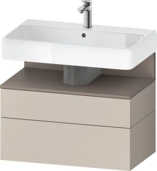 Duravit Qatego Waschtischunterbau wandhängend Taupe Matt 790x470x590 mm - QA4394043910000 QA4394043910000