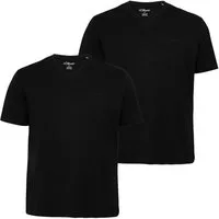 s.Oliver T-Shirt Basic (Sparpack, 2-tlg., 2er-Pack) T-Shirts in Übergrößen, Big Size, Plusgrößen im Doppelpack