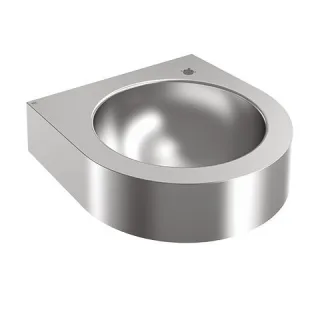 KWC Aquarotter Wandtrinkbrunnen, ANIMA, Edelstahl, 345x118x350 mm, Hahnloch, 2030072219 2030072219