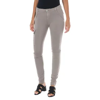 Lange Plüschhose mit elastischem Stoff 10DBF0549-J100 Frau