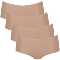 sloggi Panty 4er Pack ZERO Modal 2.0 (Spar-Set, 4-St) Short Slip - Nahtlos - Kein Abzeichnen unter Kleidung
