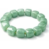 Impala Perlenarmband Mora mit würfelförmigen Acrylperlen – Elastisches Statement Armband