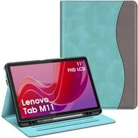Fintie Tablet-Hülle für Lenovo Tab M11 (TB330) 11 Zoll 2024, Soft TPU Rückseite Gehäuse, mit Dokumentschlitze und Multi-Winkel Ansicht, Nicht für Tab P11 11''