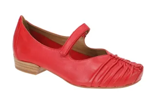 Everybody 30508H2296 GL522 Riemchen Pumps rot - rosso Echtleder Blockabsatz
