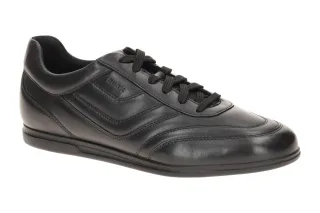 Geox U654GD RENAN Herrenschuhe Schwarz Sportliche Halbschuhe Sneaker