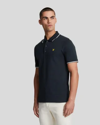 Lyle & Scott � Poloshirt mit Streifen in Marineblau