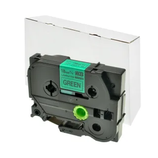 [NB]* Schriftband kompatibel für Brother TZE741 18mm bk/green
