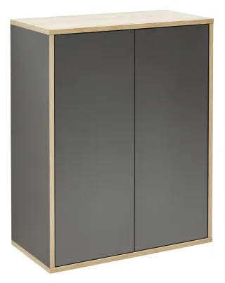 Fackelmann FINN Doppel-Midischrank 60x75x30,5,Anth-AsEi,2T,Push, 84611 84611