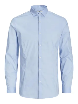 JACK&JONES - JPRBLAPARMA SHIRT L/S NOOS Cashmere Blue - Gr. - S