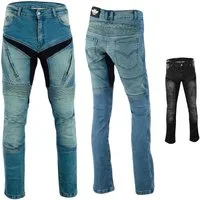BULLDT Motorradhose JEANS-010 Damen (mit 4 abnehmbaren Protektoren) BULLDT Damen Jeans Gefüttert mit Aramid-Stoff