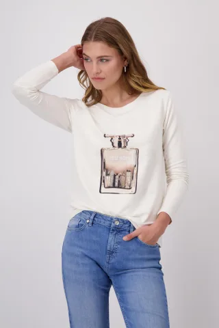 monari - Shirt mit Flakon-Print - Gr. - 46