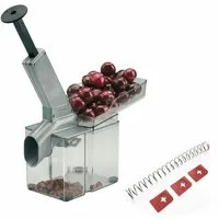 WESTMARK Entkerner für Kirschen, inkl. Verschleißteil-Set, mit Schütte & Kernkassette, Aluminium, SAN, Edelstahl, TPE, Stahl