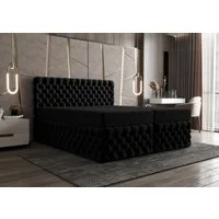 B&B Home Boxspringbett Boxbett Figo II 180 cm 200 cm (H3 Matratze Bonellfederung, Kopfteil, Bettkasten und Topper)