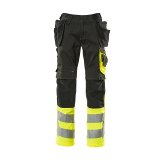 MASCOT Hose mit Hängetaschen SAFE SUPREME Schwarz / Hi-vis Gelb 58 - 17531-860-0917-76C58